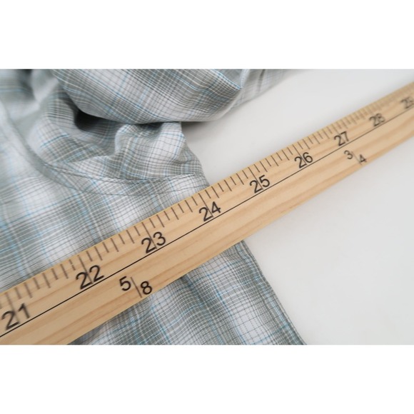 Simms Big Sky Long Sleeve XL Gray Plaid Vented Pearl Snap Western Shirt UPF 50 - Picture 9 of 12